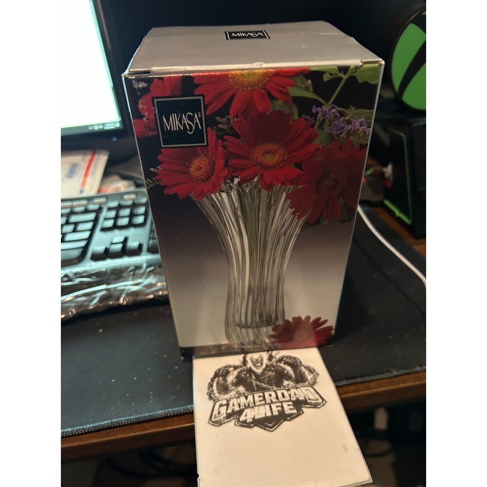 Mikasa Diamond Fire WX061/620 Japanese vase Curved Stem 8 ¼